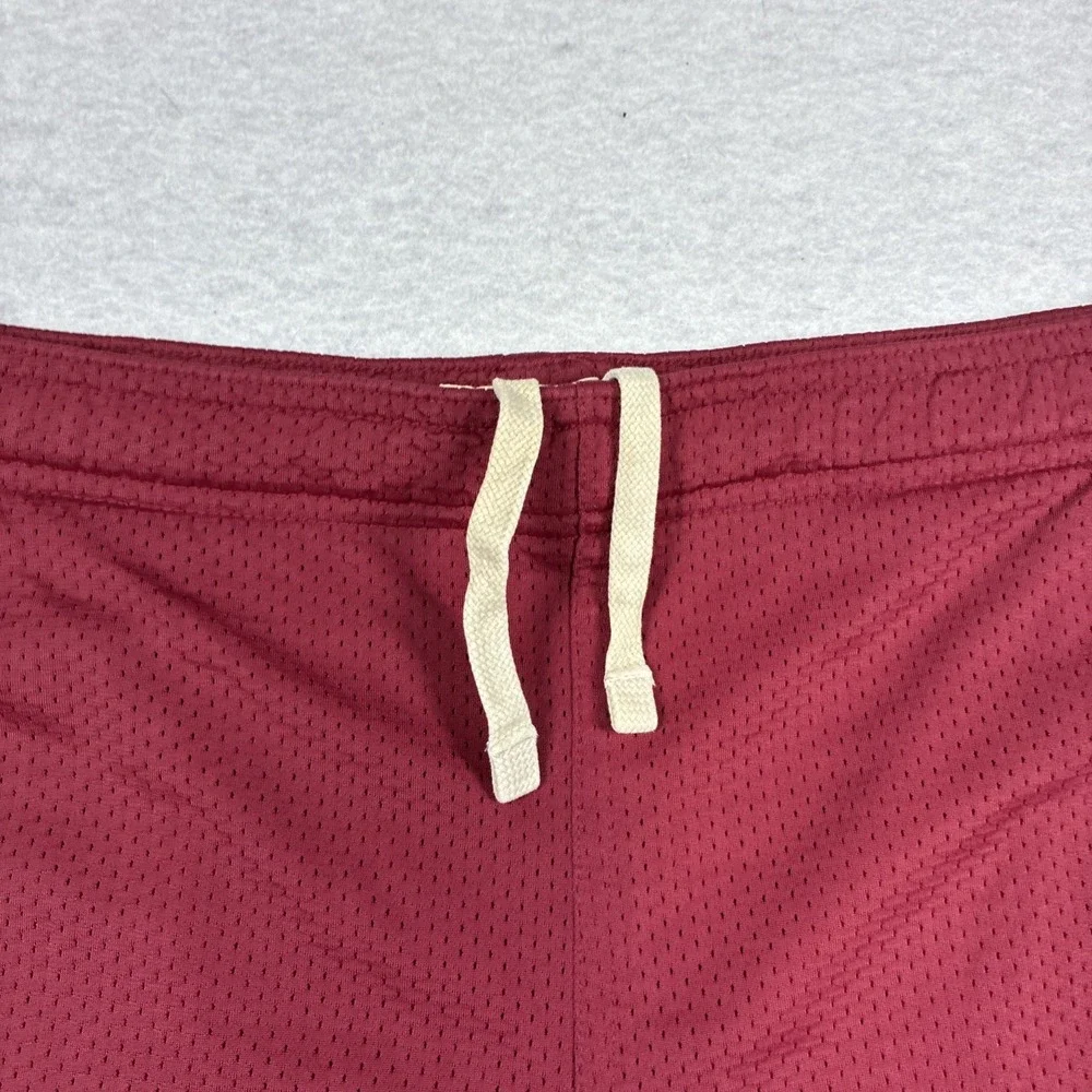 Vintage American Eagle Mens Basketball Shorts Y2K Large Red A24 Mesh Preppy
